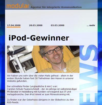 iPod Gewinner